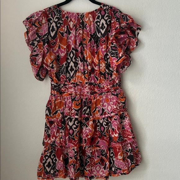 Olivaceous Vibrant Multicolor Patterned Dress - Picture 3 of 3